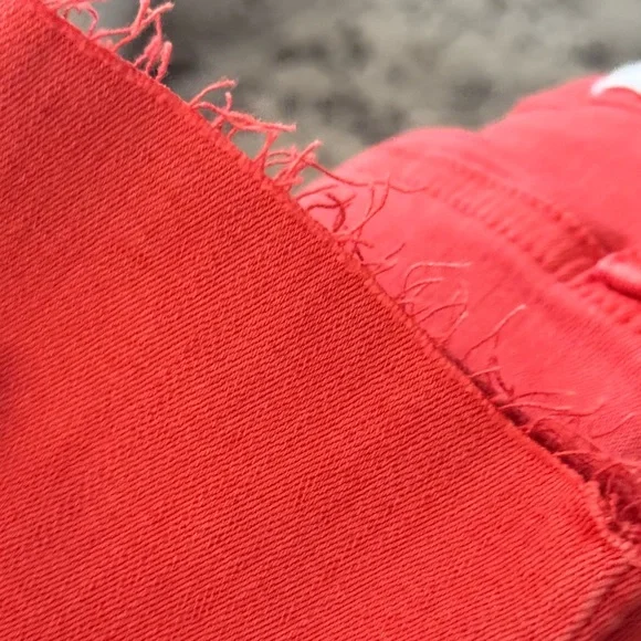 Hudson Faded Red High Waist Super Skinny Jeans